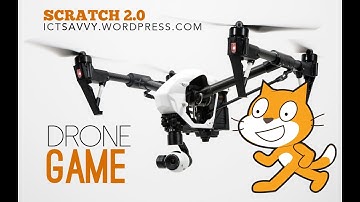 Scratch 2.0 Games - Drone Game with Collision & Timer. DJI Mavic.