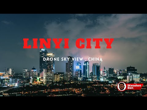 Linyi City at Night | 4K Cinematic Drone Views | DJI Mavic 2