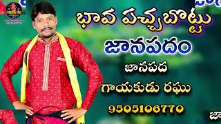 Bhavaa Pacchabotlu Podipinchara Folk song / Folk singer Raghu 9505106770 /vizianagaram district