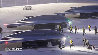 Iran Tension! US Pilots Scramble to B-2 Bomber Takeoff for Ops Midnight at Full Speed