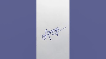 Ananya 💞 name signature|#writing #calligraphy #signature #handwriting #youtubeshorts #ytshorts