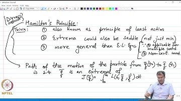 Generalization / Numerical solution of Euler Lagrange Equations - Part 02 #swayamprabha #CH38SP