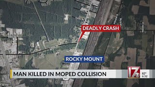 1 dead in Rocky Mount moped collision with car