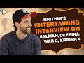 Hrithik Roshan’s ENTERTAINING Interview | WAR 2 with Salman Khan | Deepika | Krrish 4 | Tiger