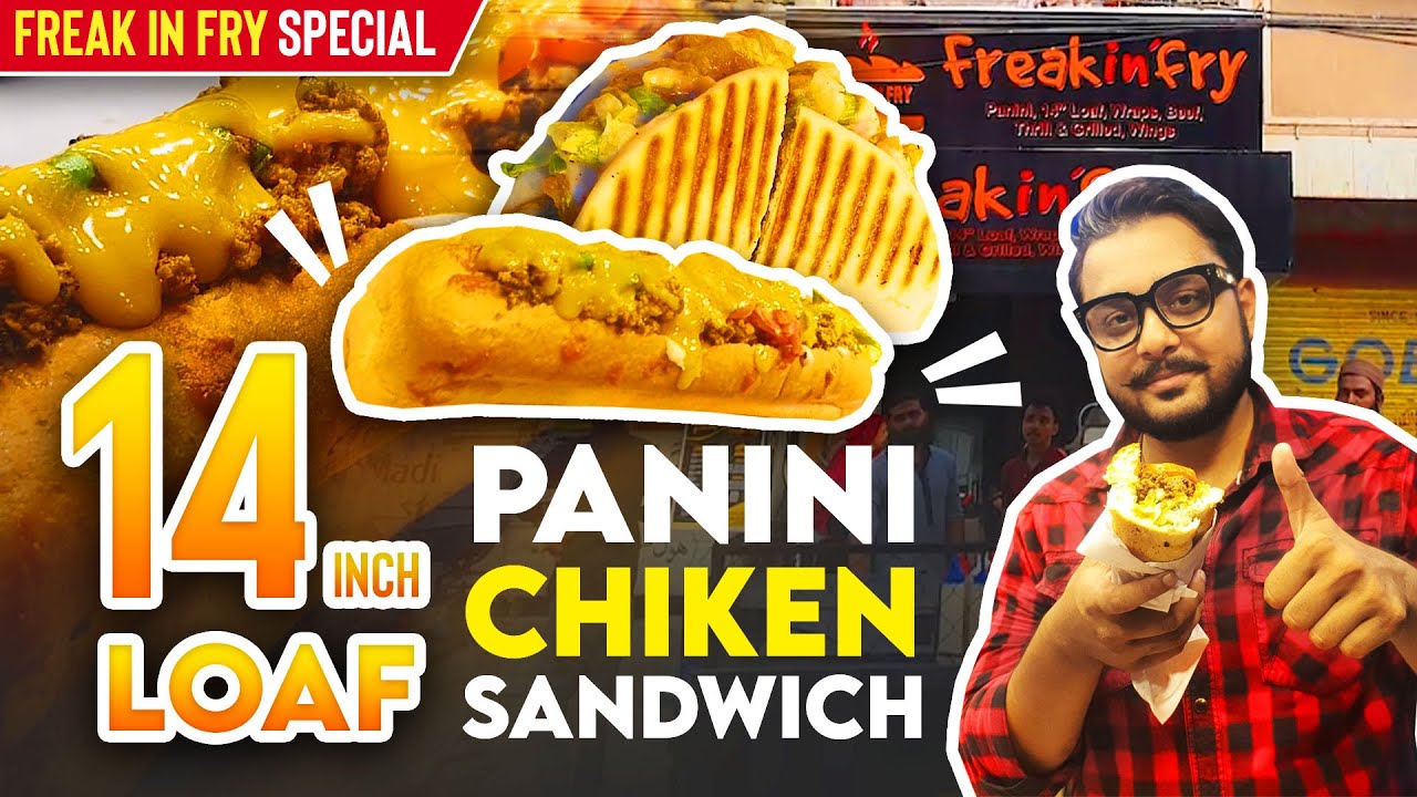 14 inch Beef Loaf and Panini Sandwich Freak N Fry Street Food Karachi YouTube