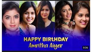 Amritha Aiyer Birthday Whatsapp Status Amritha Aiyer Tamil Status