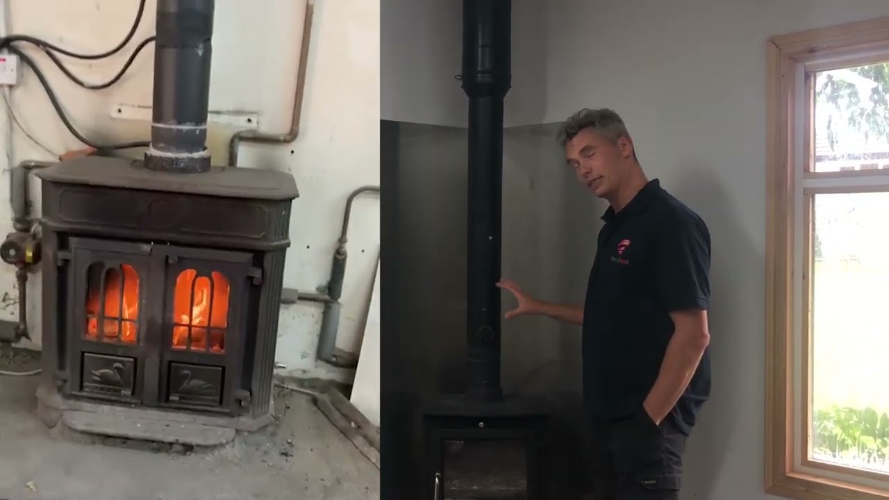 Triple-decker Recoheat installation on a 13kw stove!