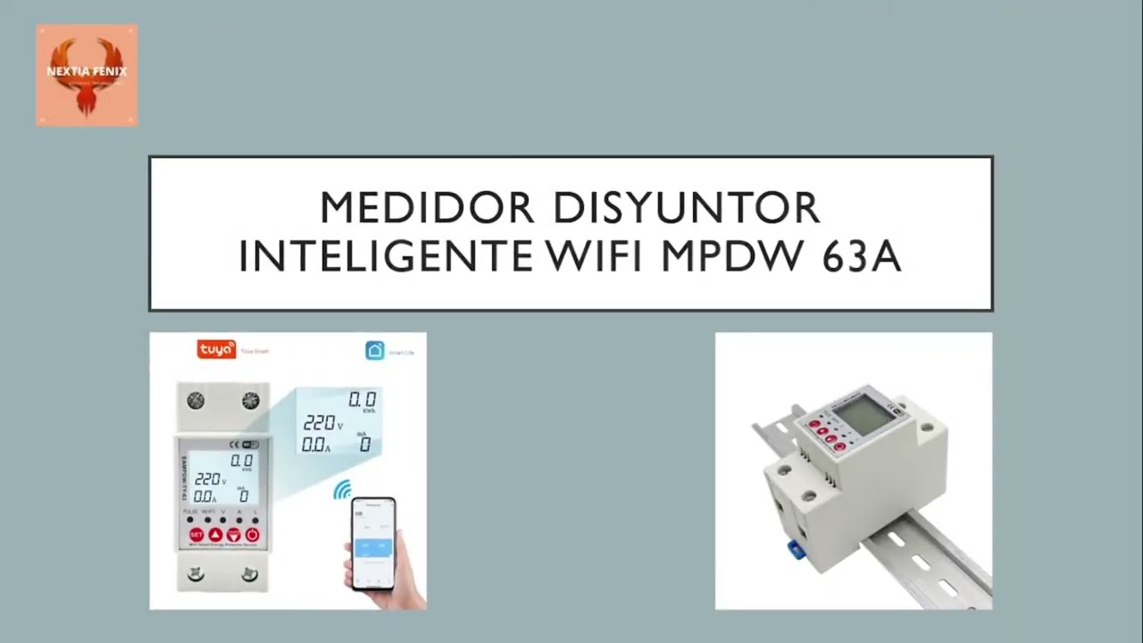 Medidor Disyuntor Inteligente WiFi MPDW 63A