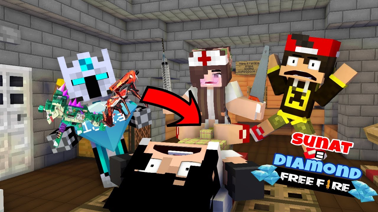 ANIMASI MINECRAFT FROST DIAMOND DISUNAT BAGI 1 JUTA DIAMOND BUAT BOCIL FF ! AZUYA SURYA SUNAT NANGIS