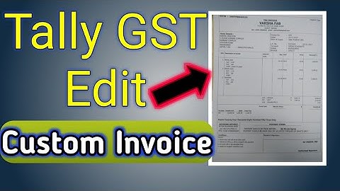 TALLY EDIT CUSTOM INVOICE TDL | HOW TO EDIT INVOICE IN TALLY | CUSTOM INVOICE TDL BY SKILL BILL
