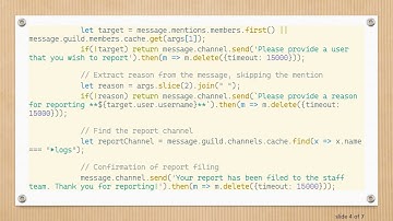How to Create a Report Command in Discord.js