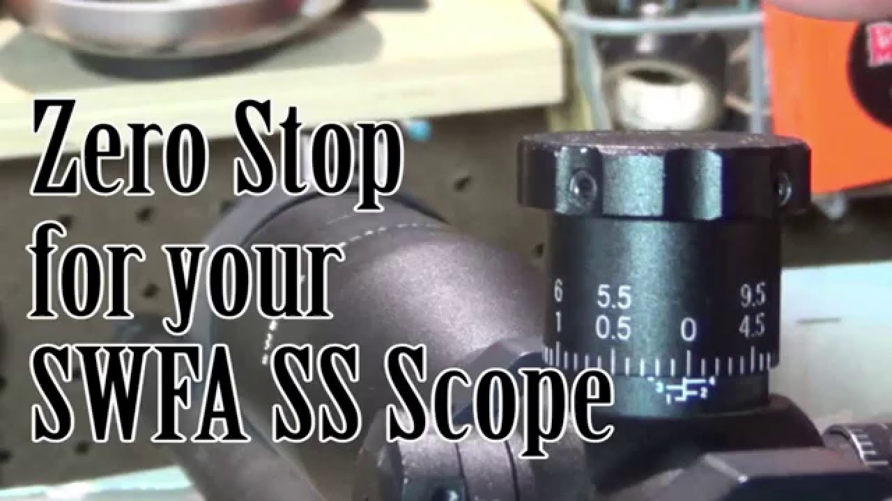 Zero stop shim sets for SWFA Super Sniper scopes 