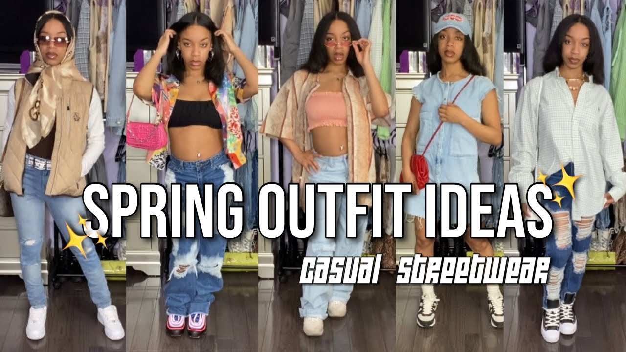 CASUAL SPRING OUTFIT IDEAS 2021 | SPRING STREETWEAR LOOKBOOK 2021