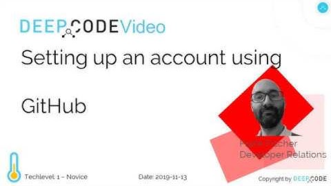 Setting up DeepCode using GitHub