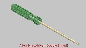 Allen Screwdriver (Double Ended) - Video Tutorial (SolidWorks)