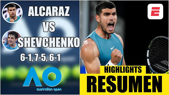 Carlos Alcaraz APLASTÓ a Shevchenko 6-1, 7-5, 6-1 y avanzó | RESUMEN | HIGHLIGHTS | Australian Open