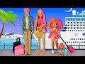 LOL Doll Neon Family  Travel Adventures in Barbie Cruise - Arcade, Dance Party