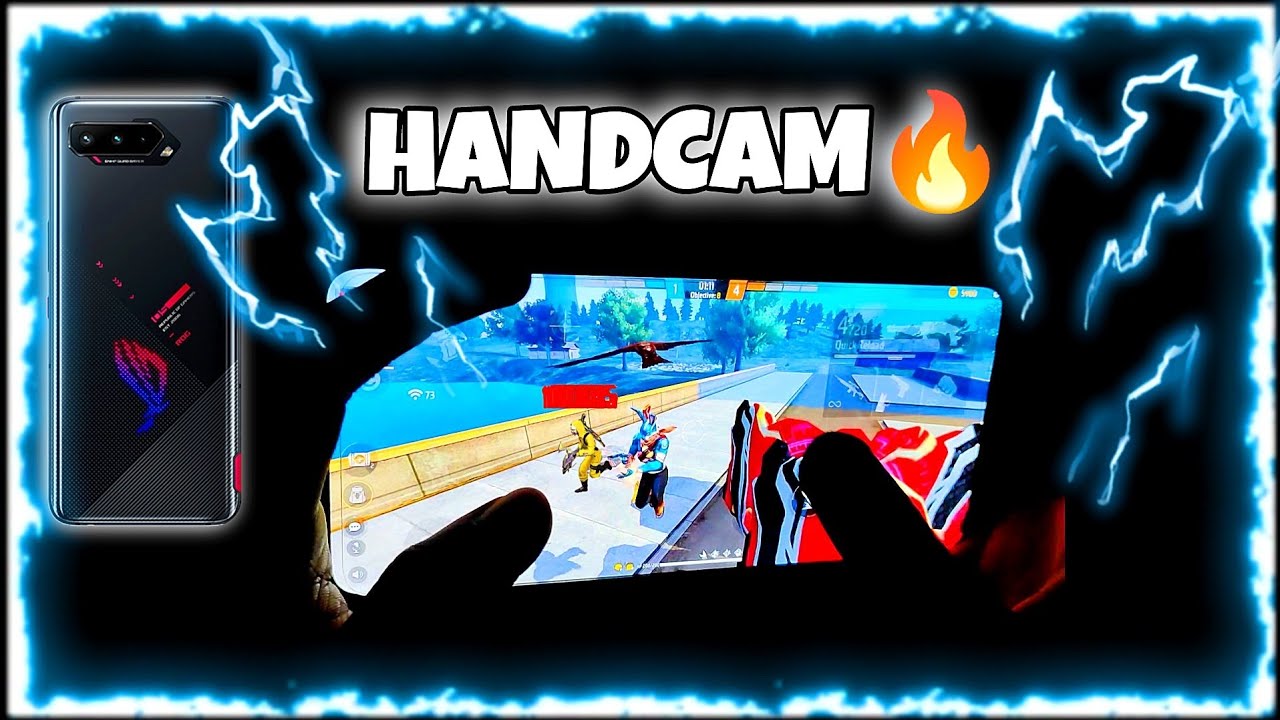 Free Fire Handcam⚡|  CAP-8 FF👽 Rog 5📲🔥