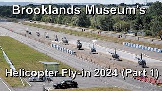 Brooklands Museums Helicopter Fly-in 2024 Part One (Arrivals) in 4K.