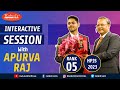 Interactive session with apurva raj  rank 05  hpjs 2023