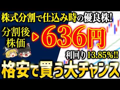 【高配当&低位株】4月株式分割で第注目の国内銘柄５選【ゆっくり解説】