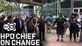 HPD Chief Acevedo comments on Trumps threat to send troops