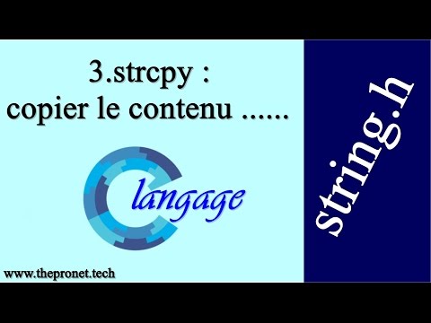 3.strcpy: Copy the contents of a string ... (string.h) / Language c