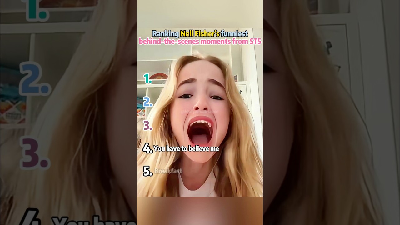 Ranking Nell Fisher's funniest behind-the-scenes moments from ST5. #StrangerThings5 #NellFisher