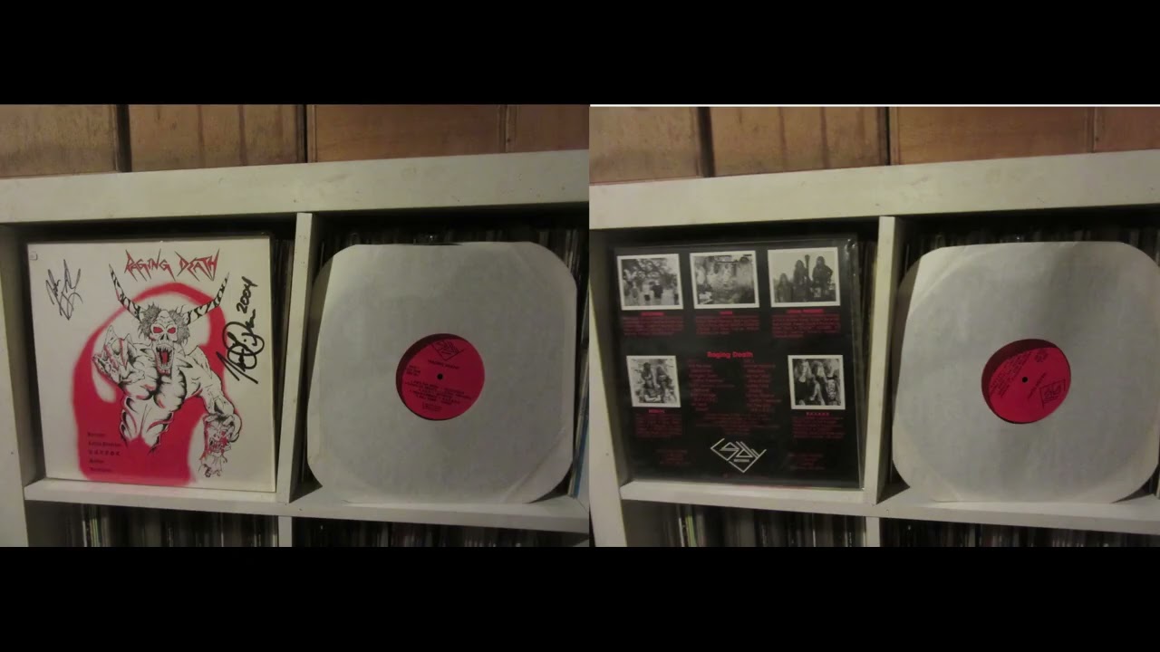 Various Artists (US) Raging Death Volume 1. LP (Godly Records 1987) (OG Vinyl Rip ! THRASH/DEATH !)