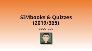 LBCC - SIMbooks & Quizzes (Office 365/2019)