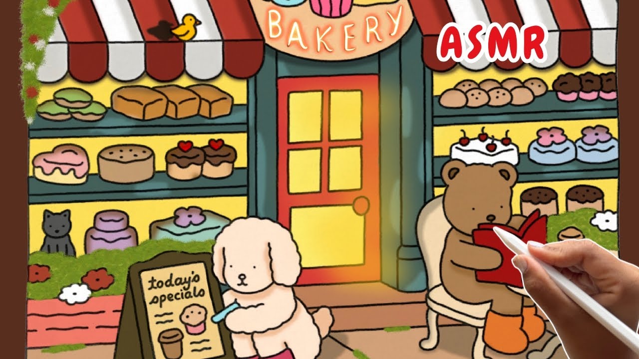🥐 (eng) Colorindo Bobbie Goods no iPad 🍞 | Bakery Aesthetic ✨🎧ASMR Lofi
