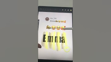 Name Series | Procreate | TikTok #procreate #tiktok #digitalart #shorts #draw #simpleprocreate #art