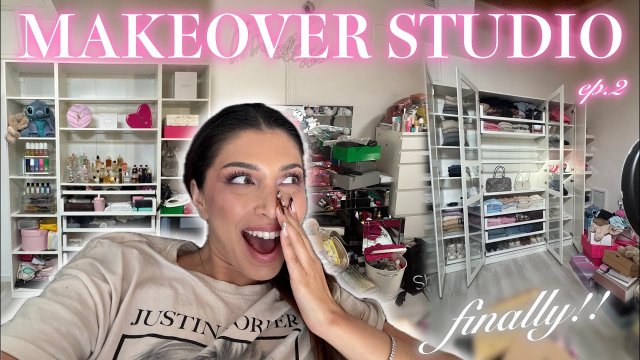 MAKEOVER DELLO STUDIO 🔨🩷 iniziamo chiudendo l'armadio ep.2 | MelissaTani