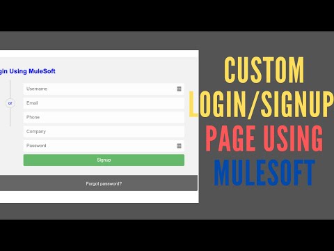 Custom Login Page Using Mulesoft || #Mulesoft #Mule4 #Salesforce