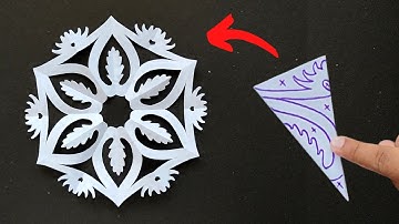 How to make Easy Paper Snowflakes for Christmas Decorations | Hexagon Shape Snowflake | Part 59