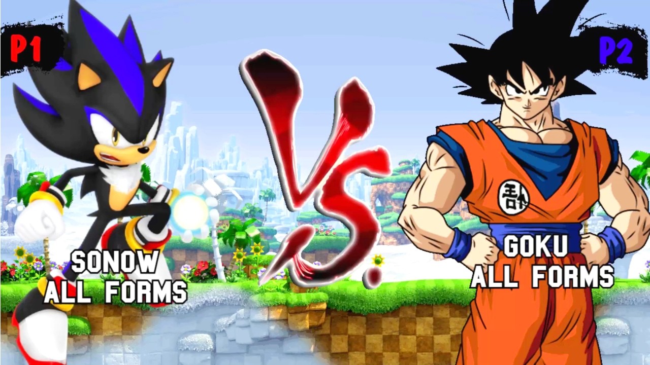 Sonow all forms & Sonow DBS VS Goku all forms & Trunks DBS I Sonic Battle JUS MUGEN v4