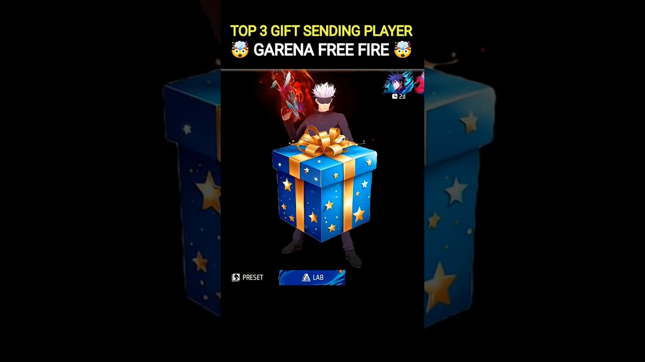 Top 3 Gift Sending Players 😱 -Garena Free Fire 
