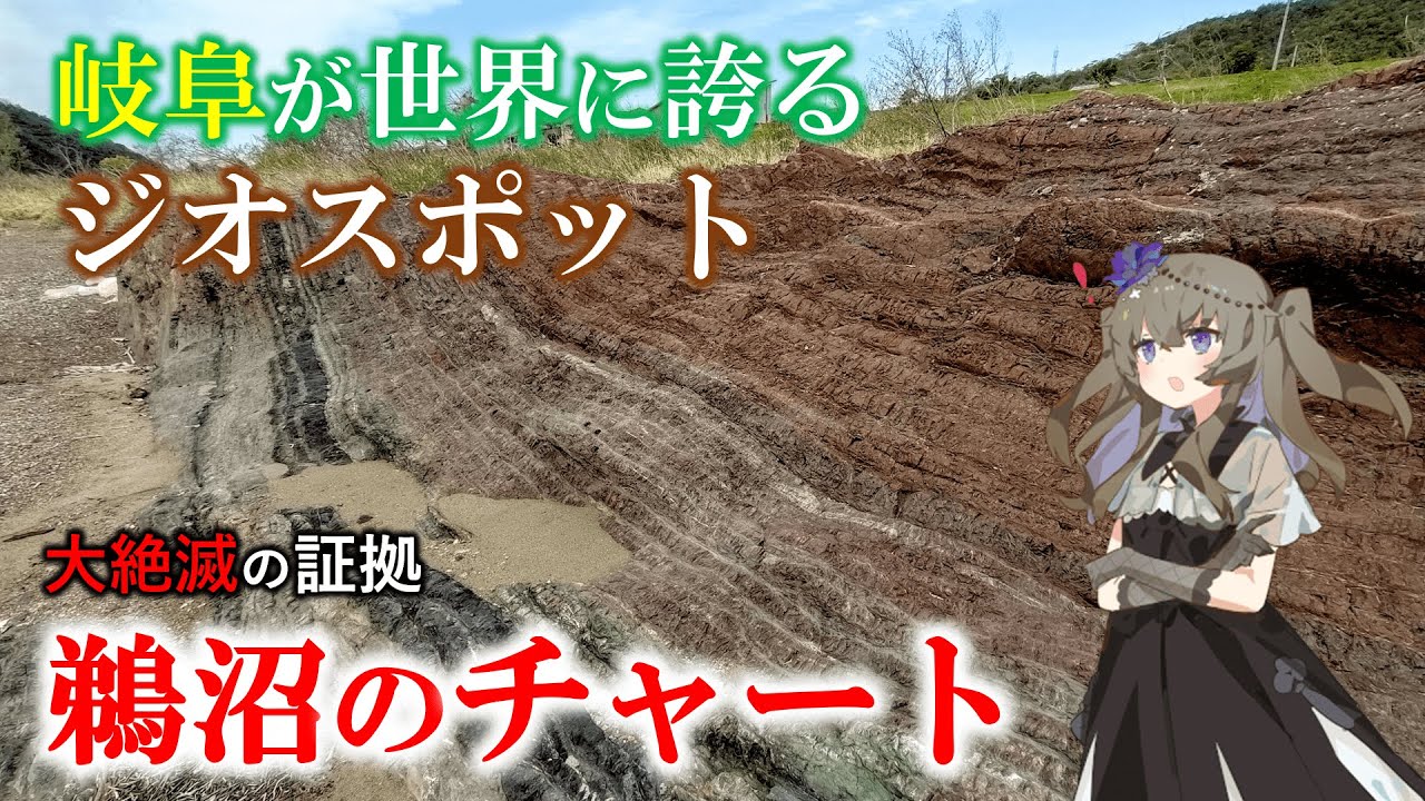 大絶滅の証拠！？岐阜が世界に誇るジオスポ”鵜沼のチャート”【VOICEVOX地学】　※長良川ではなく木曽川です