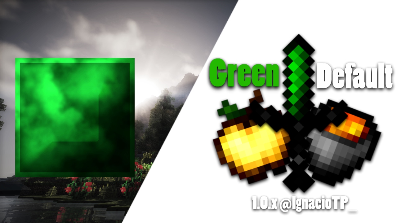 Danteh Green Default Revamp Textura PvP Para Minecraft PE 1.0.3 - YouTube