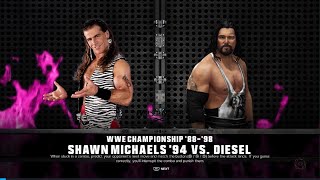 WWE 2K24 Wrestlemania 11 Michaels VS Diesel