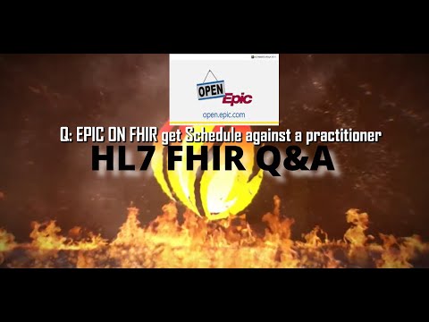 HL7 FHIR? - EPIC ON FHIR get schedule against practitioner