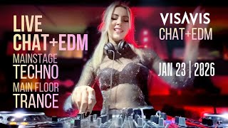 Download Lagu Live CHAT + EDM (Mainstage Techno \u0026 Mainfloor Trance) | Visavis DJ | Jan 23 2026 #Shorts MP3