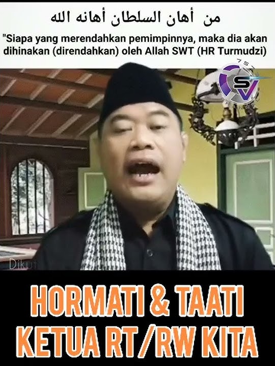 Taati Pemimpin, Taati Ketua RT.