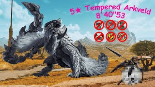 MH Wilds | 5★ Tempered Arkveld | Naked Bow Solo 8'4053 | No Armor, Charm, Mantle, Palico, Items