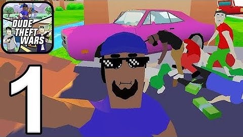 Dude Theft Wars - Gameplay Walkthrough Part 1 - Tutorial: Single Player (Android)