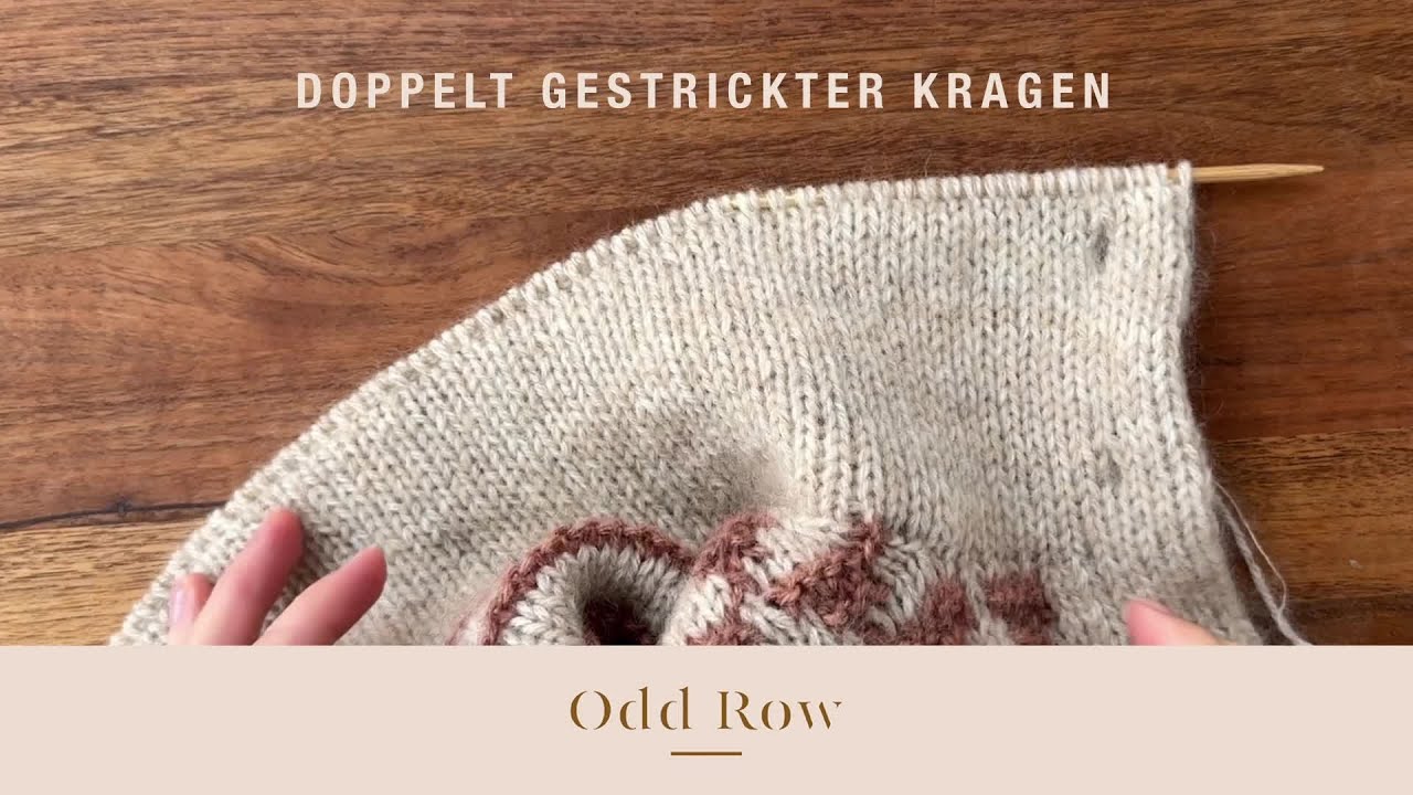 Doppelt gestrickter Kragen - Deutsch