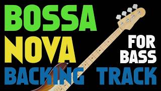 Video thumbnail of "Bossa Nova Backing Track For Bass (C Major/ F Lydian)"