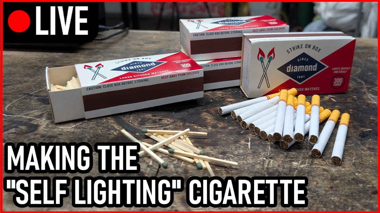 [LIVE] Recreating a Forgotten 1950s Patent - The Self Lighting Cigarette
