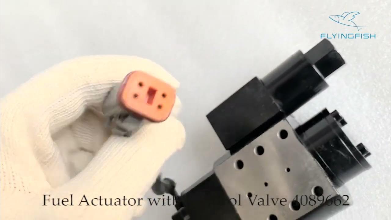 Cummins isc qsc engine parts fuel pump actuator 4089662 4089662rx youtube