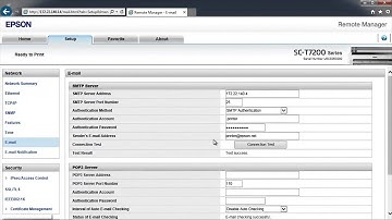 Epson SureColor T-Series Email Notification Setup